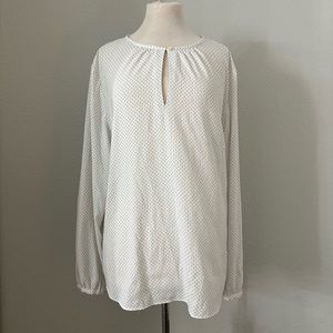 Ann Taylor polka dot shirt